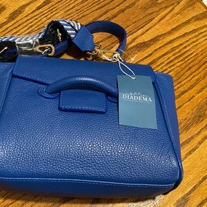 NWT Diadema Blue Geniune Leather Purse